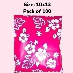Last Pack!! 100 Pack of 10x13 PolyMailers Pink Aloha Shipping Supplies Mailers